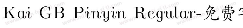 Kai GB Pinyin Regular字体转换